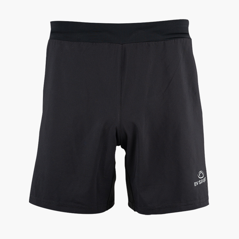A soft short for trail-running Boston black