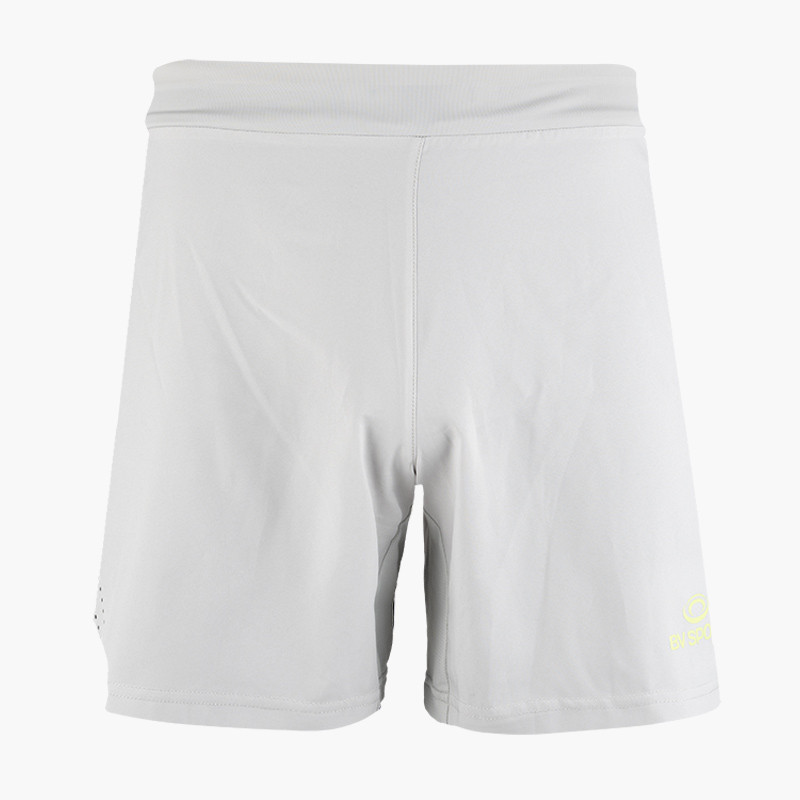 A soft short for trail-running Boston grey