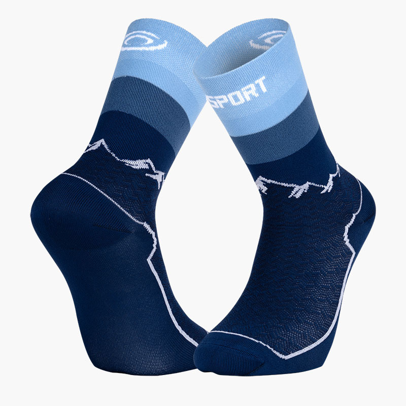BV SPORT | DOUBLE GR HIGH Hiking Socks Blue