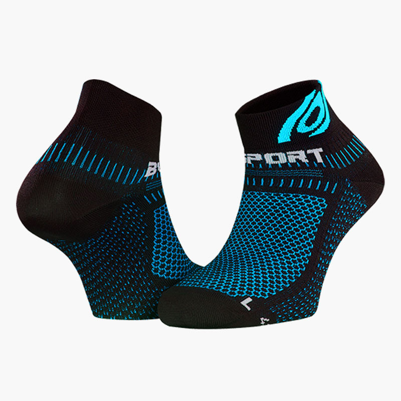 BV SPORT | Light 3D running socks black-blue | Lightness and breathability