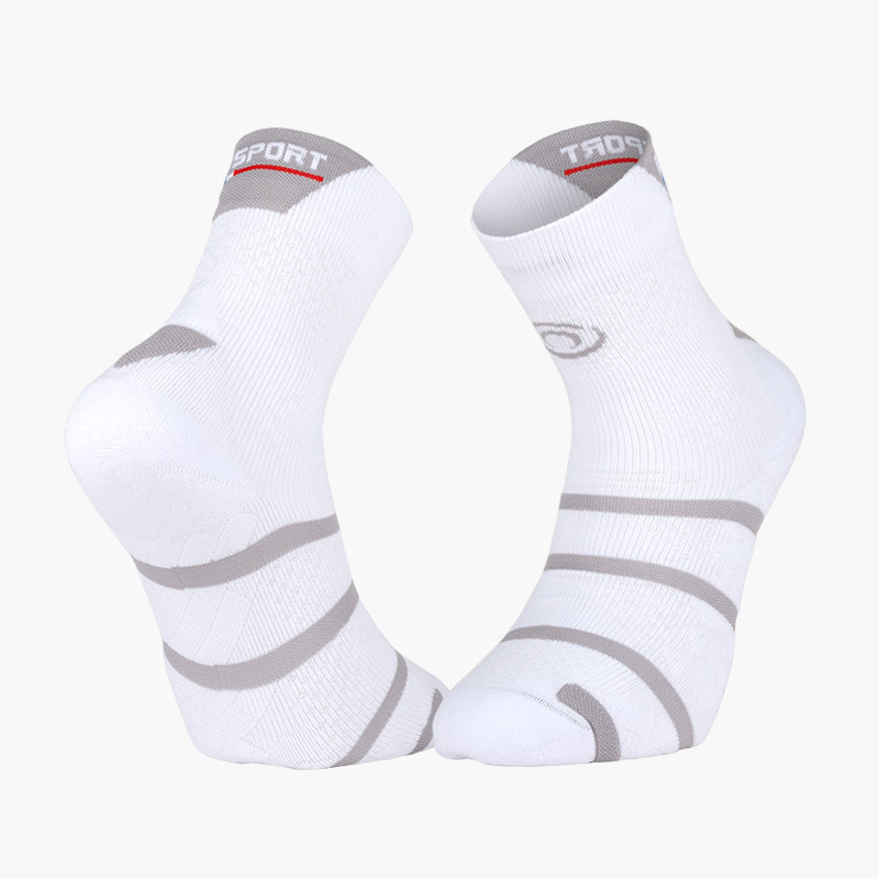 High Padel Socks White/Gray | Made in France