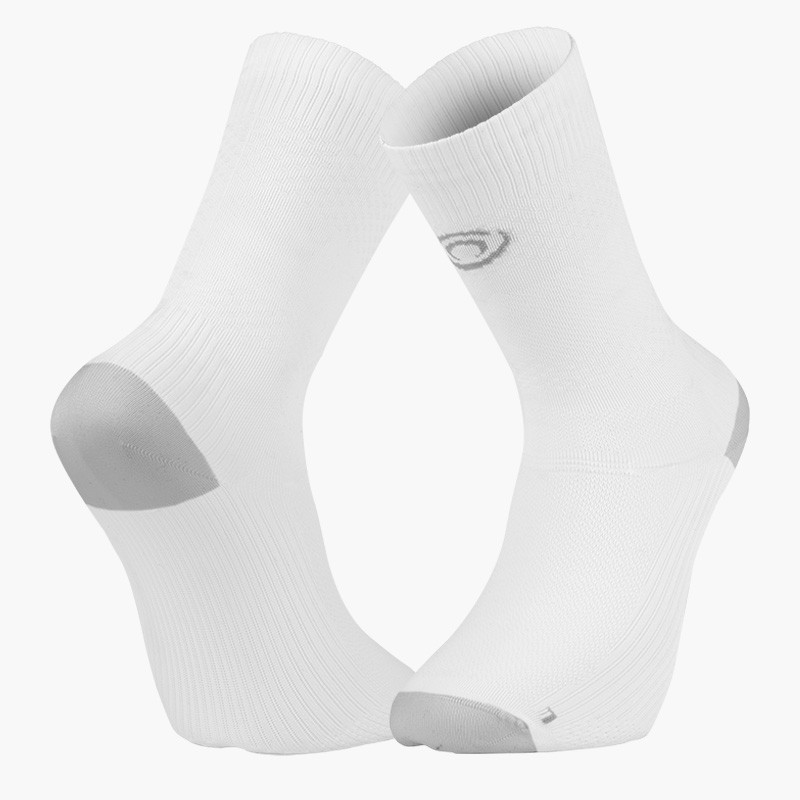 Made in France | Light Run Running High Socks White/Grey
