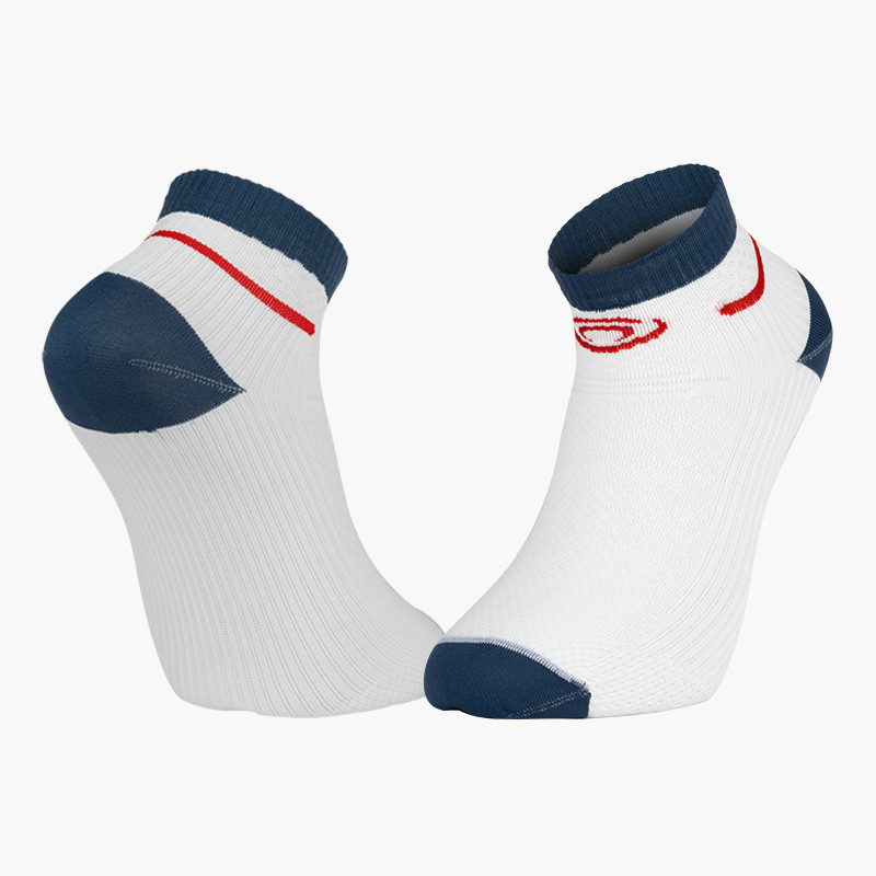 Made in France | Light Run Running Socks White-Blue