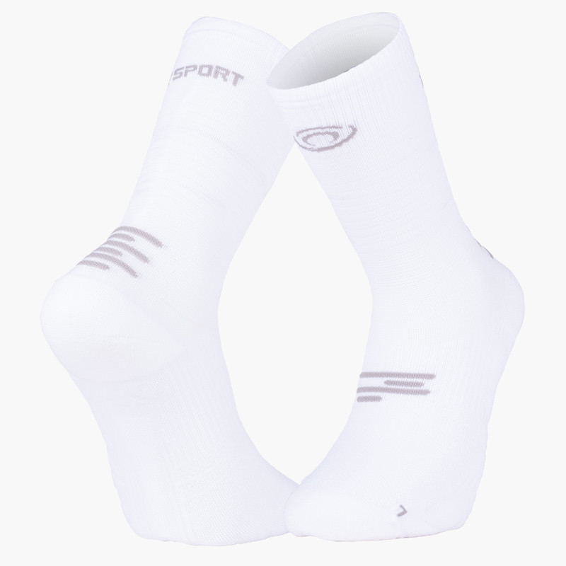 Made in France | RUN MARATHON High Socks White/Grey