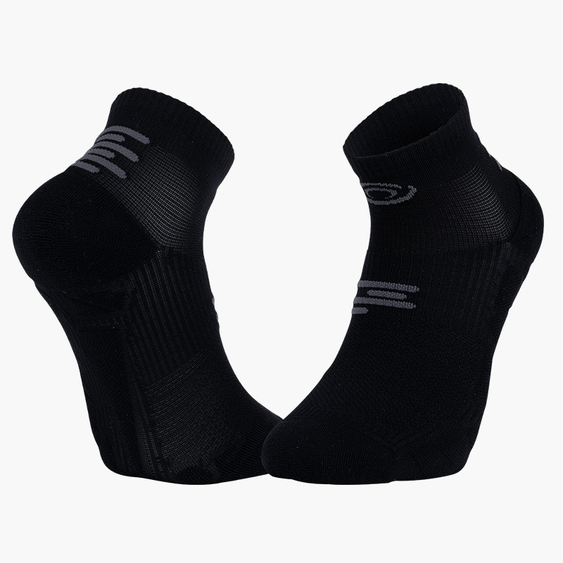 Made in France | RUN MARATHON Low Socks Black/Grey