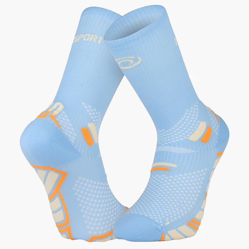 Made in France | TRAIL ULTRA HIGH socks Bluesky/Orange