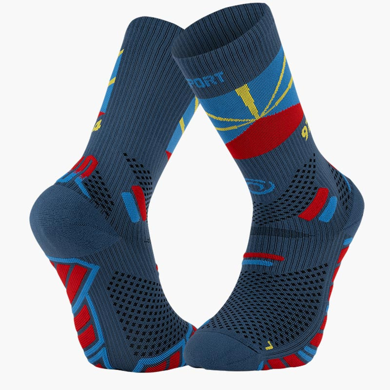 Made in France | TRAIL ULTRA HIGH socks "Reunion" navy blue