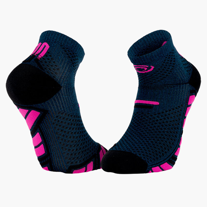 Made in France | TRAIL ULTRA LOW socks Blue/Pink