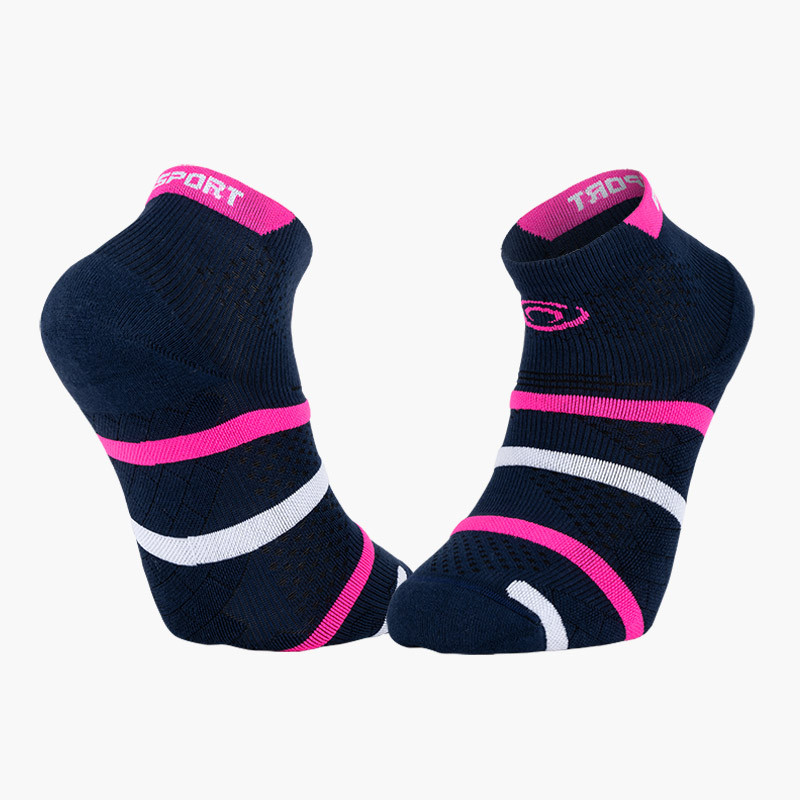 Short Padel Socks Blue/Pink | Made in France